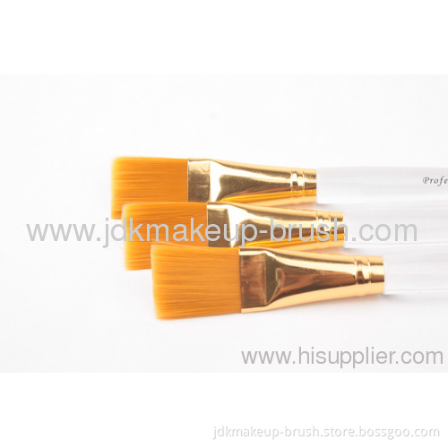 Synthetic Hair Facial Mask Brush With Acrylic Handle 